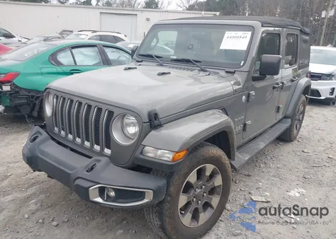 2018 Jeep Wrangler Unlimited Sahara z USA, uszkodzony, nr VIN 1C4HJXEG9JW203577